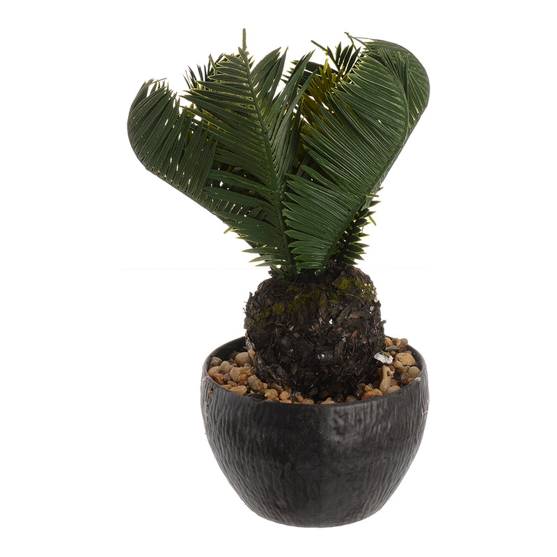 Decorative plastic vase with pineapple design, small size, black