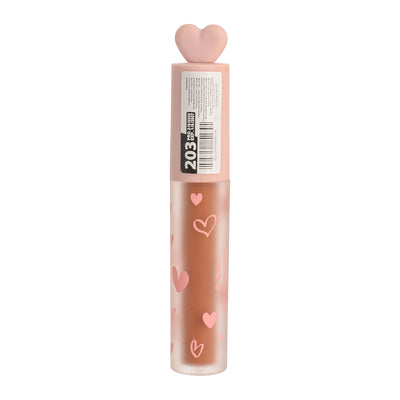 Matte liquid lipstick with heart design from Mate Cinema