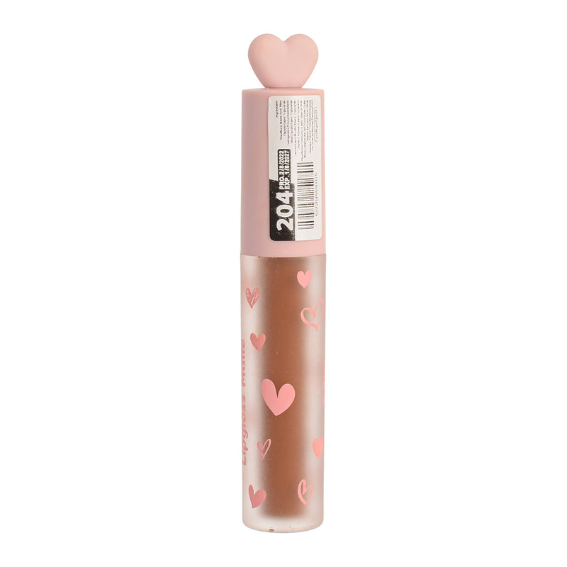 Matte liquid lipstick with heart design from Mate Cinema