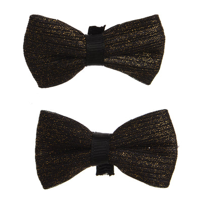 2-piece hair clip in a simple bow shape