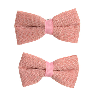 2-piece hair clip in a simple bow shape