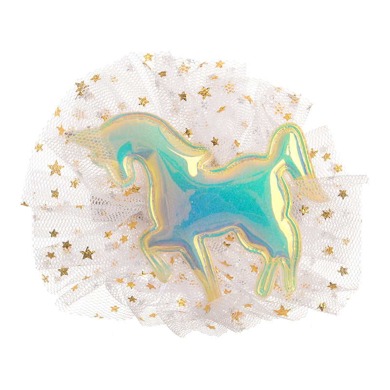 Horse-shaped hair clip for children