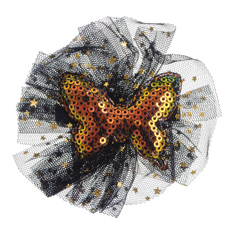 Sequin butterfly hair clip