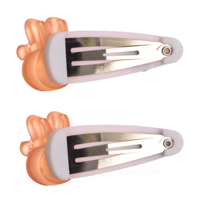 A set of 2-piece clips in the shape of a rabbit