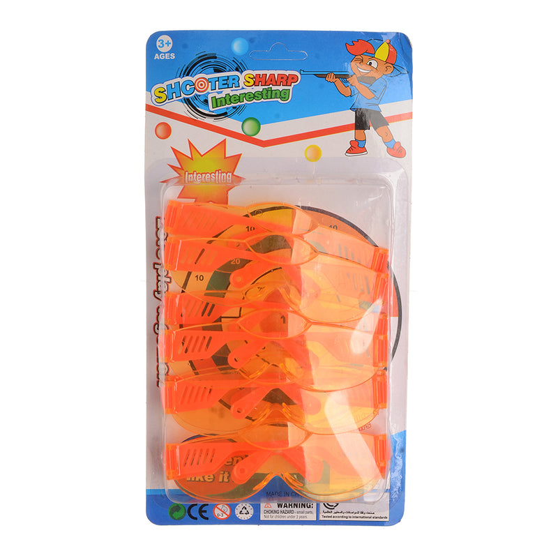 Orange fishing glasses set for kids