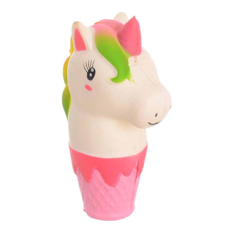 Soft toy ice cream unicorn, white*pink color