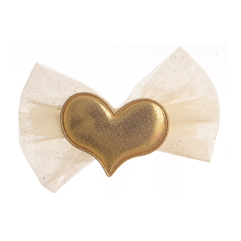 Shiny heart-shaped elastic bandana for children