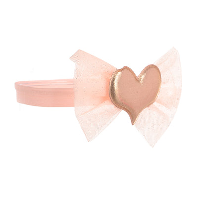 Shiny heart-shaped elastic bandana for children