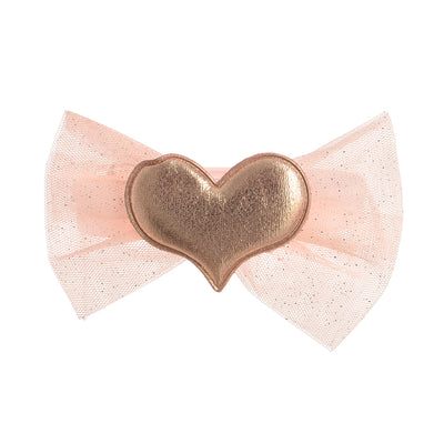 Shiny heart-shaped elastic bandana for children