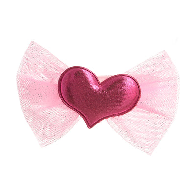 Shiny heart-shaped elastic bandana for children