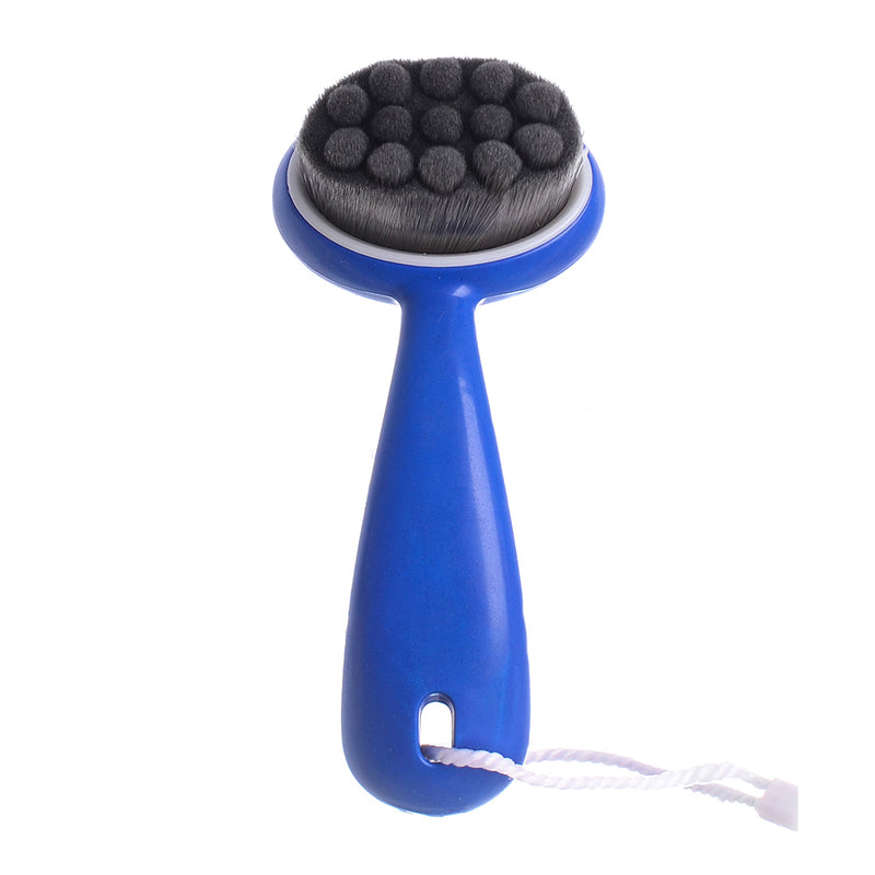 Blue facial cleansing brush 