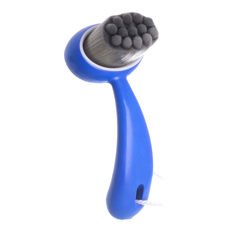 Blue facial cleansing brush 