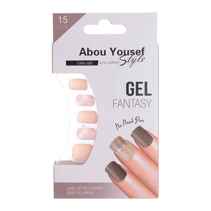 Gel nails from Abu Youssef Style - 15 pieces 88-AY014 