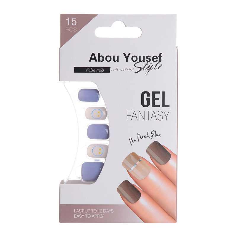 Abu Youssef Style Gel Nails - 15 Pieces 88-AY020 