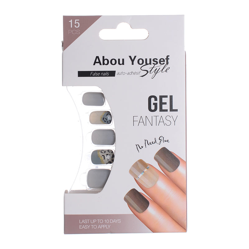 Abu Youssef Style Gel Nails - 15 Pieces 88-AY021 