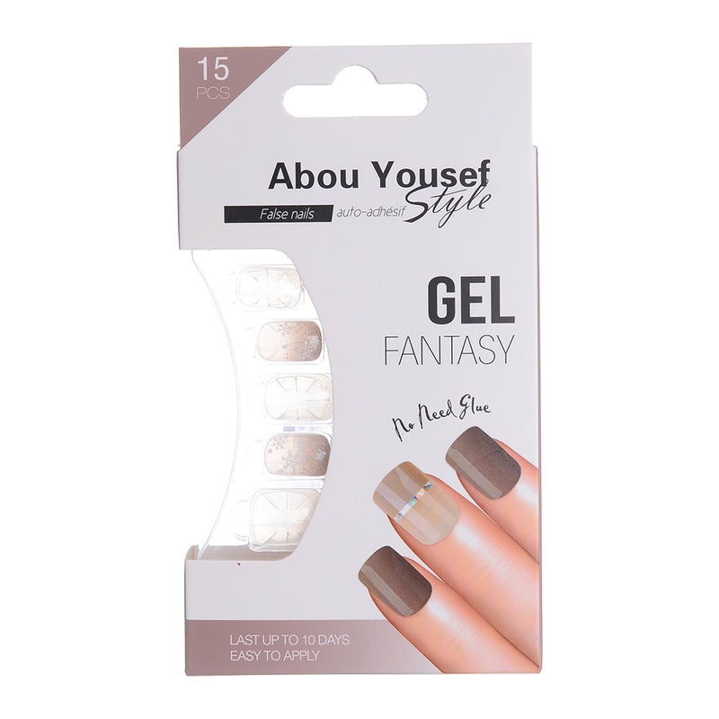 Gel nails from Abu Youssef Style - 15 pieces 88-AY085 