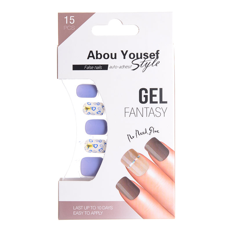 Gel nails from Abu Youssef Style - 15 pieces 88-AY128