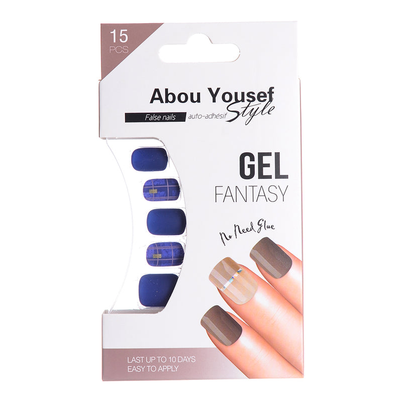 Gel nails from Abu Youssef Style - 15 pieces 88-AY130