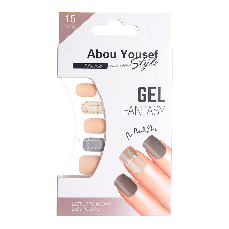 Gel nails from Abu Youssef Style - 15 pieces 88-AY136 