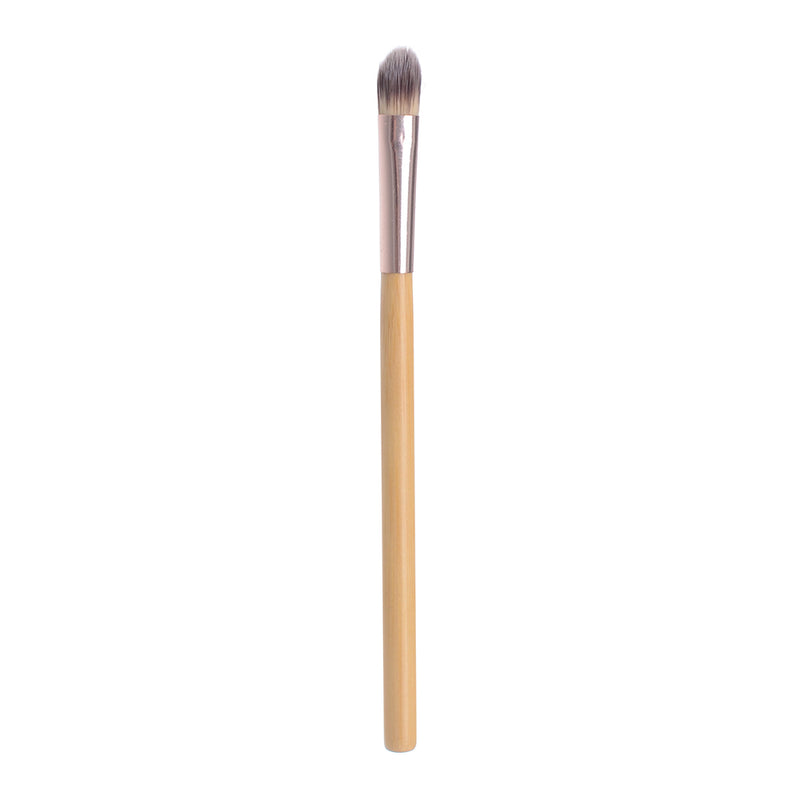 Flat nail brush, wooden oval shape