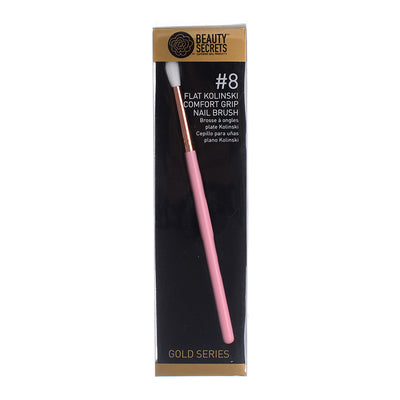 Pink flat nail brush