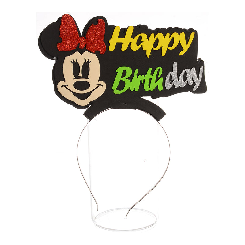 Happy Birthday Mickey Mouse plastic hairband