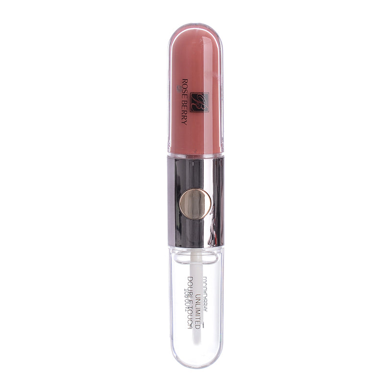 Rose Berry Double Touch Liquid Lipstick provides a long-lasting double touch finish