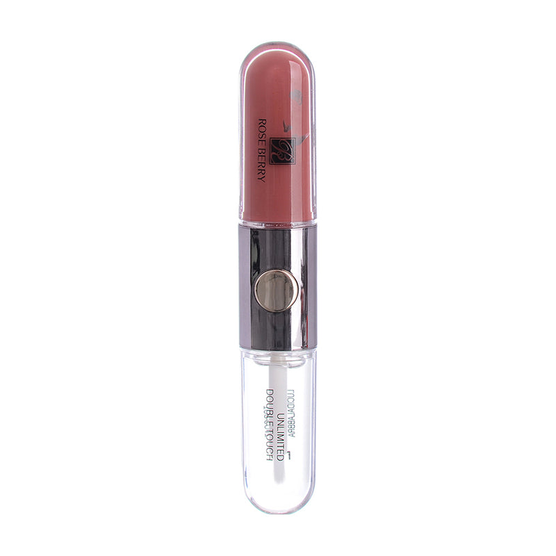 Rose Berry Double Touch Liquid Lipstick provides a long-lasting double touch finish