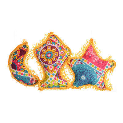 Ramadan decoration set, 3 pieces, lantern, crescent and star