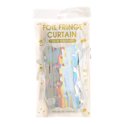 Shimmering fringe curtain
