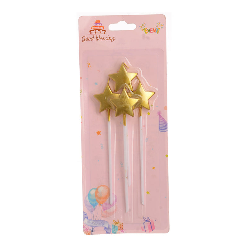 Star shaped birthday candle