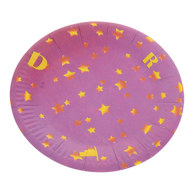 A set of Disney round cardboard plates, 5 in 1 star shape