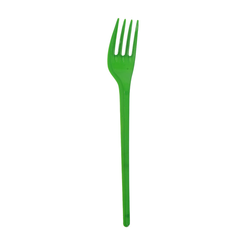 Set of colorful plastic forks 12×1