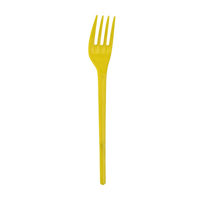 Set of colorful plastic forks 12×1