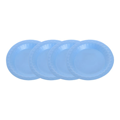 A set of round colored foam plates for all occasions, 4×1