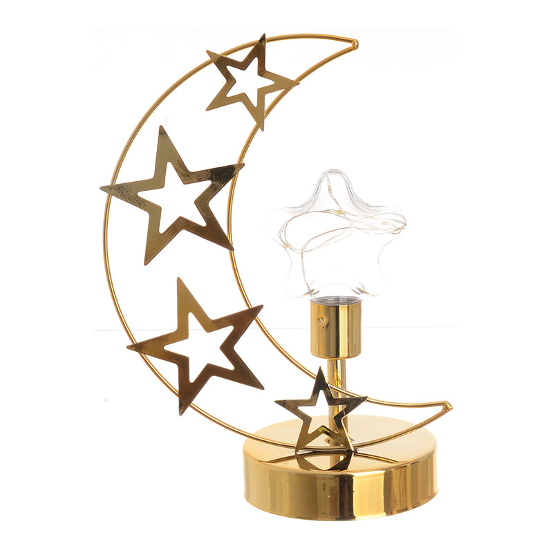 Golden anthropomorphic crescent, Ramadan decor