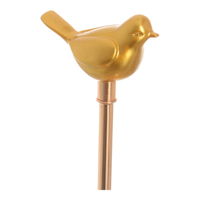 Bird decor on a golden stand