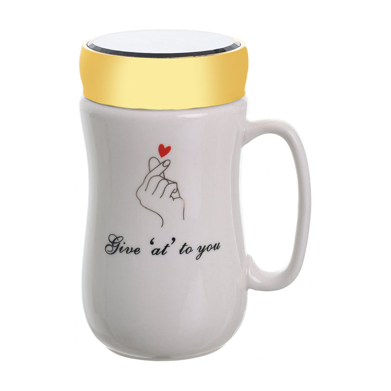 White porcelain mug