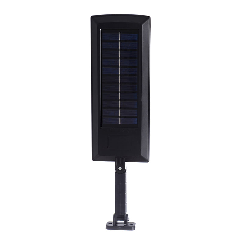 Black solar powered LED wall lamp