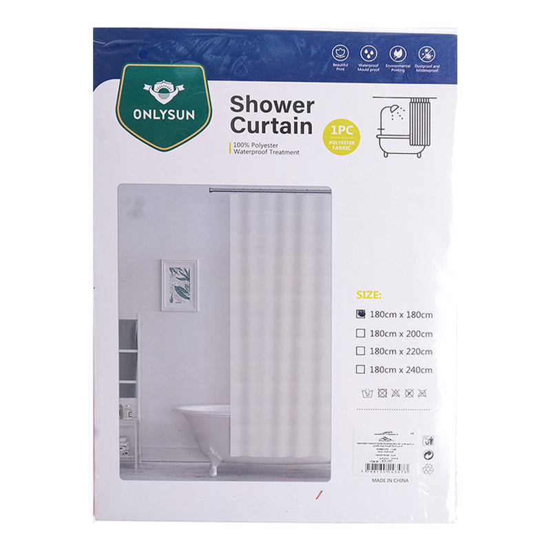 Waterproof bathtub shower curtain, size 200*180 cm