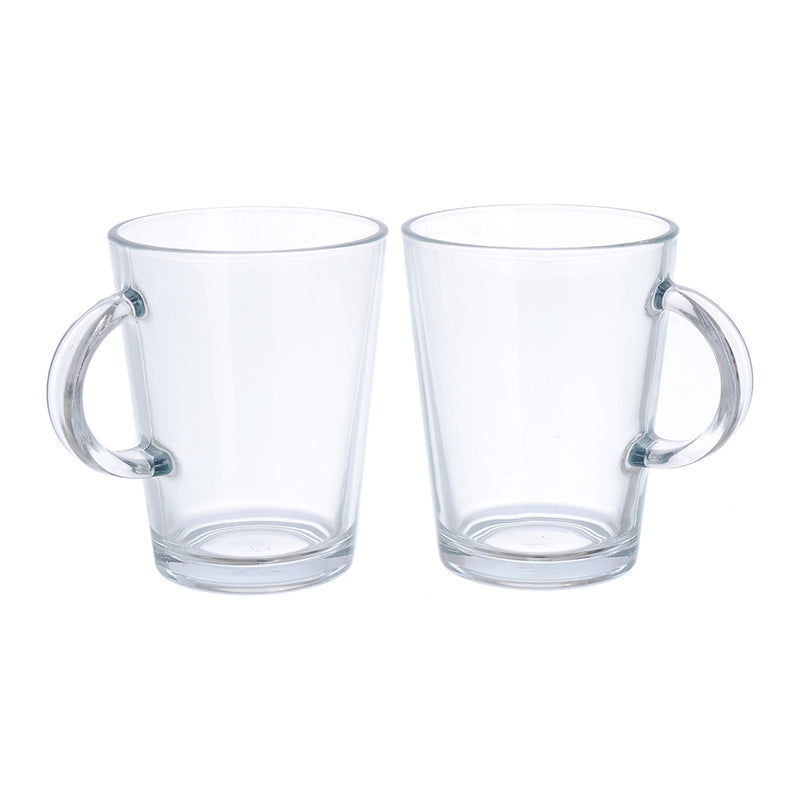 Tribeca glass mug set, 2 pieces, 400 cc, clear