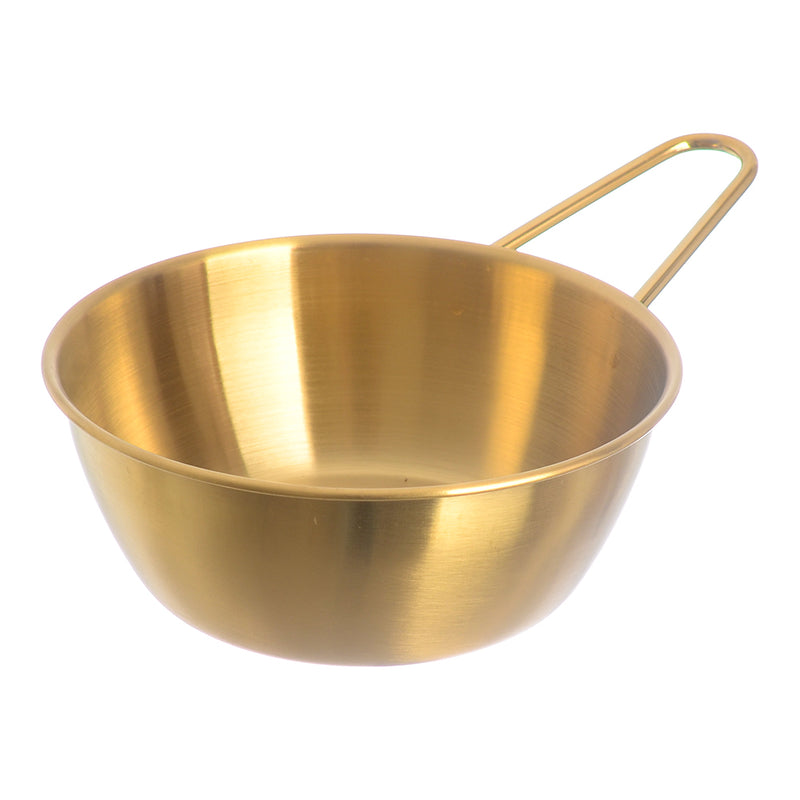 Bowl with gold handle, size 13 cm