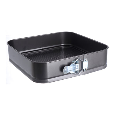 Stainless steel cake mold set, 3 pieces, black