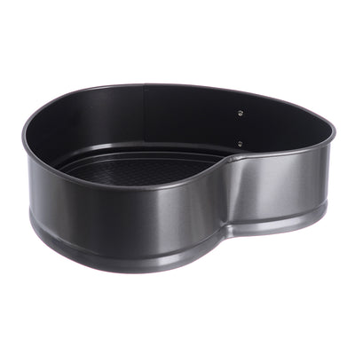 Stainless steel cake mold set, 3 pieces, black