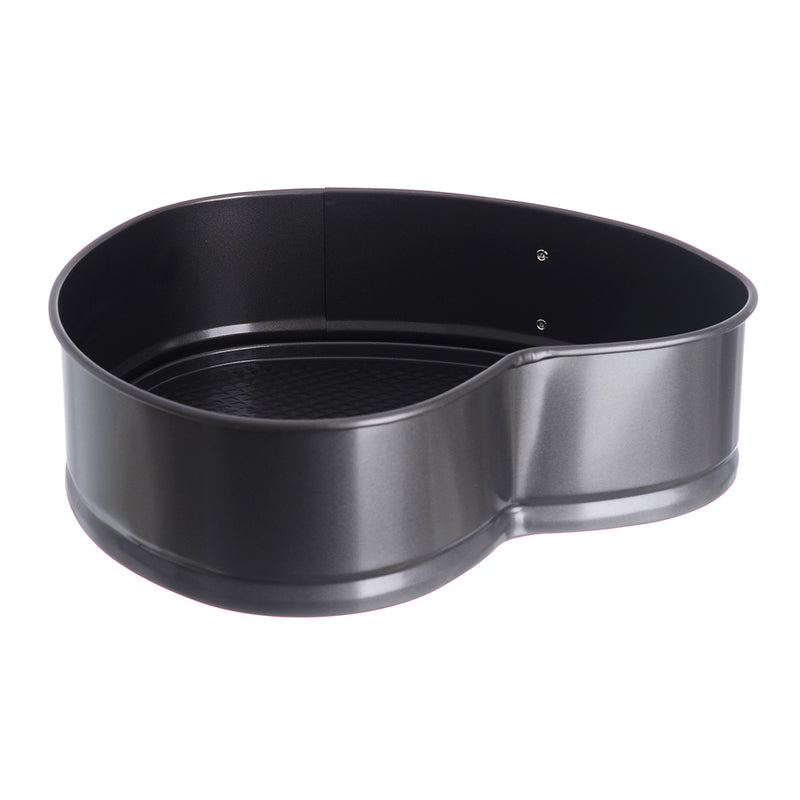 Stainless steel cake mold set, 3 pieces, black