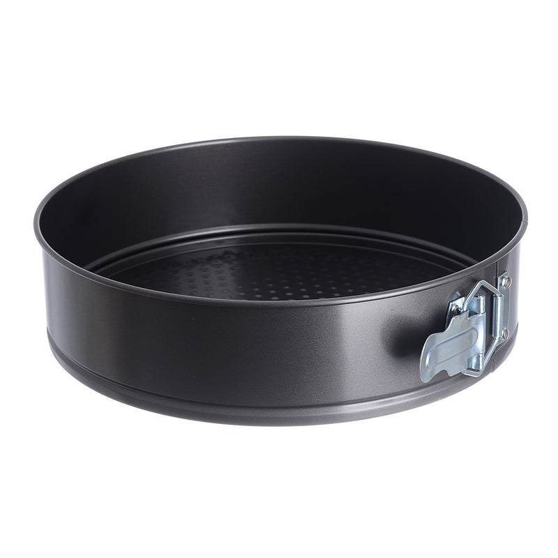 Stainless steel cake mold set, 3 pieces, black
