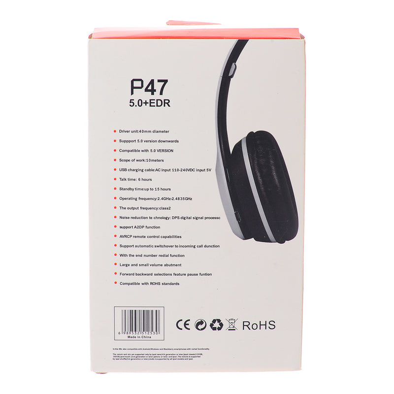 P47 wireless bluetooth headset