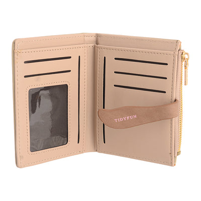 Leather pocket wallet for girls and women